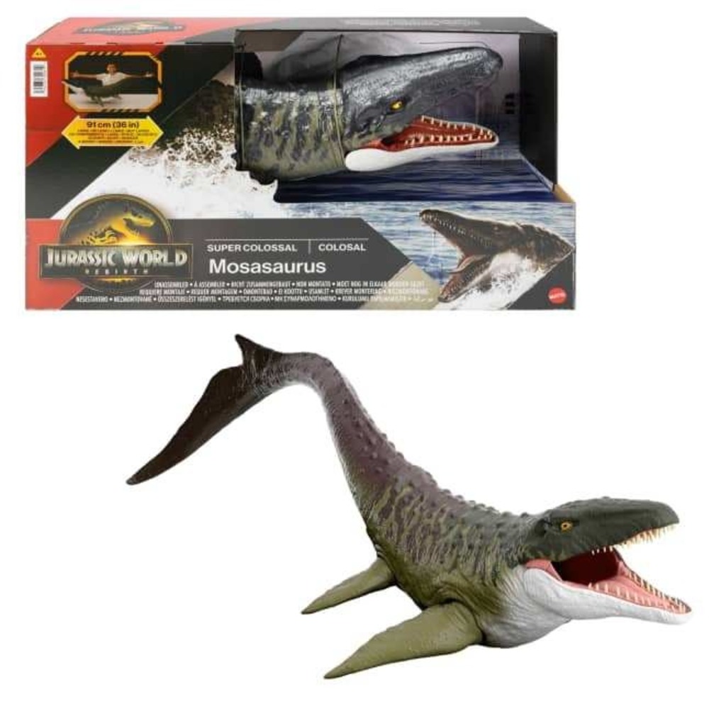 Jurassic World Rebirth Super Colossal Mosasaurus Action Figure 39 Inch JGB51 NIB